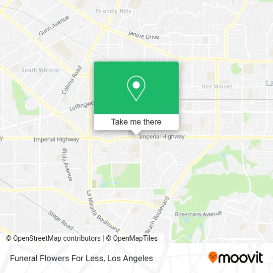 Funeral Flowers For Less map