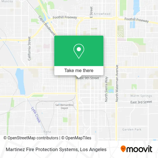 Martinez Fire Protection Systems map