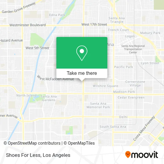 Shoes For Less map