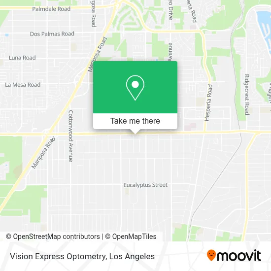 Vision Express Optometry map