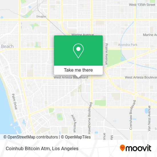 Coinhub Bitcoin Atm map