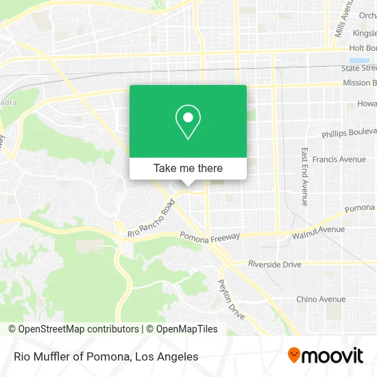 Rio Muffler of Pomona map
