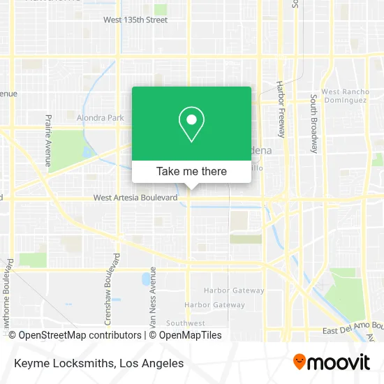 Keyme Locksmiths map