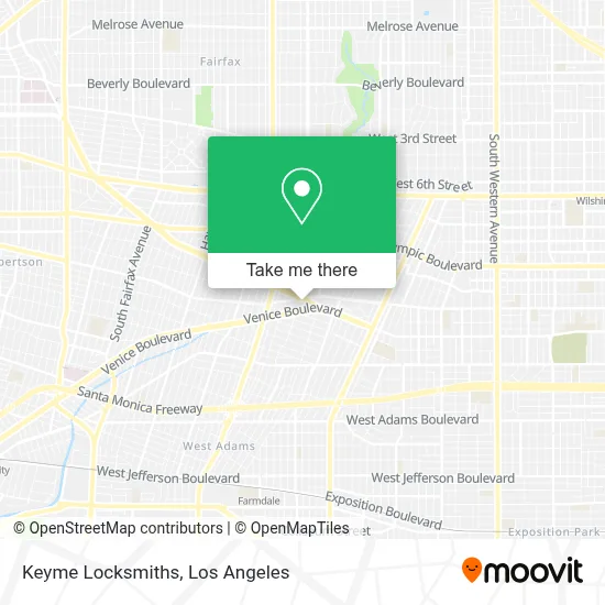 Keyme Locksmiths map
