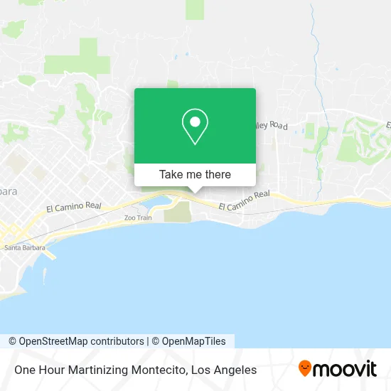 One Hour Martinizing Montecito map