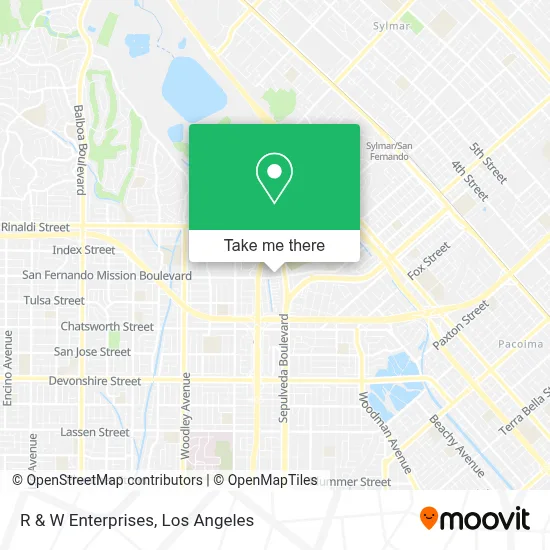 R & W Enterprises map