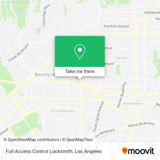 Full Access Control Locksmith map