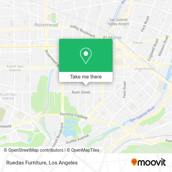 Ruedas Furniture map