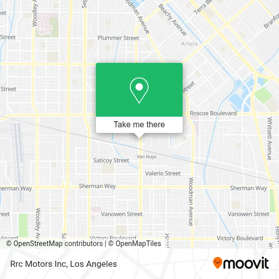 Rrc Motors Inc map