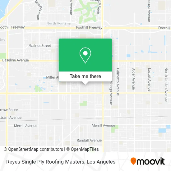 Reyes Single Ply Roofing Masters map