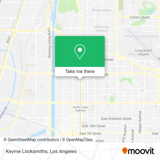 Keyme Locksmiths map