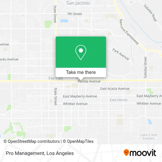 Pro Management map