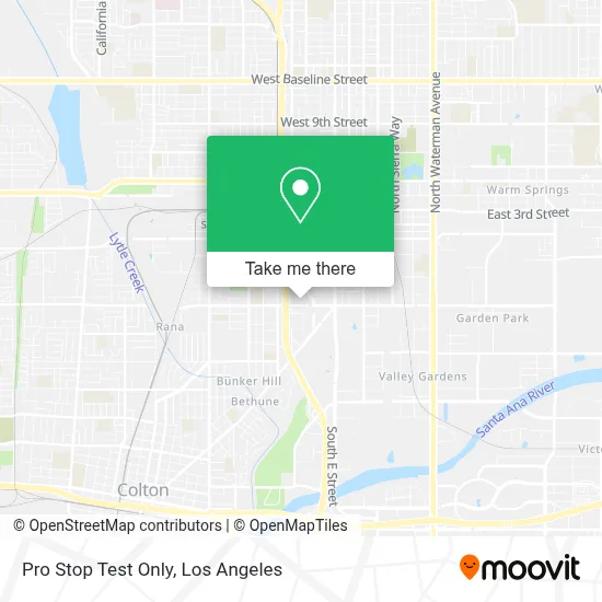 Pro Stop Test Only map