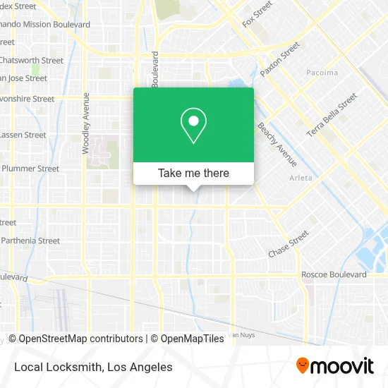 Local Locksmith map