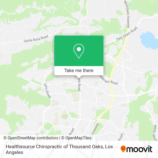 Healthsource Chiropractic of Thousand Oaks map