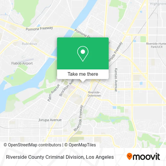 Riverside County Criminal Division map