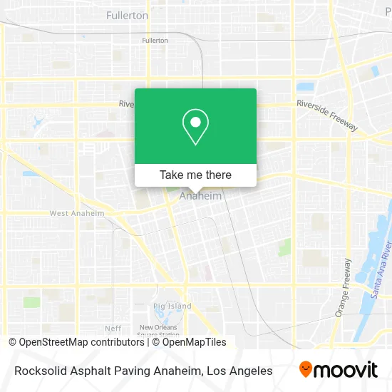 Rocksolid Asphalt Paving Anaheim map
