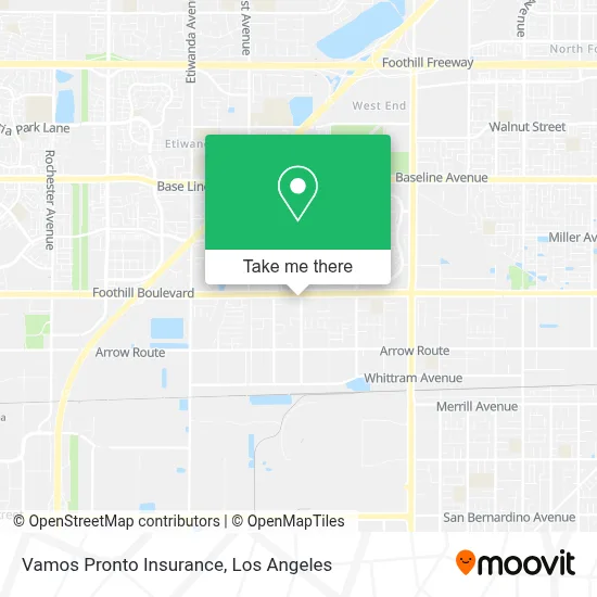 Vamos Pronto Insurance map