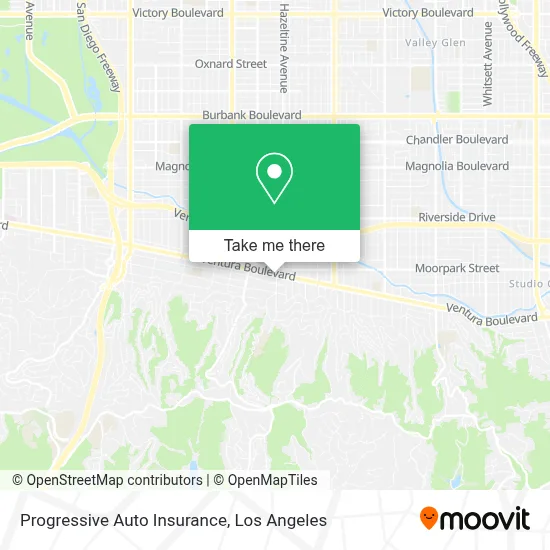 Progressive Auto Insurance map