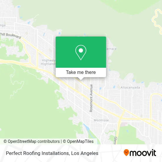 Perfect Roofing Installations map