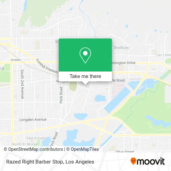 Razed Right Barber Stop map