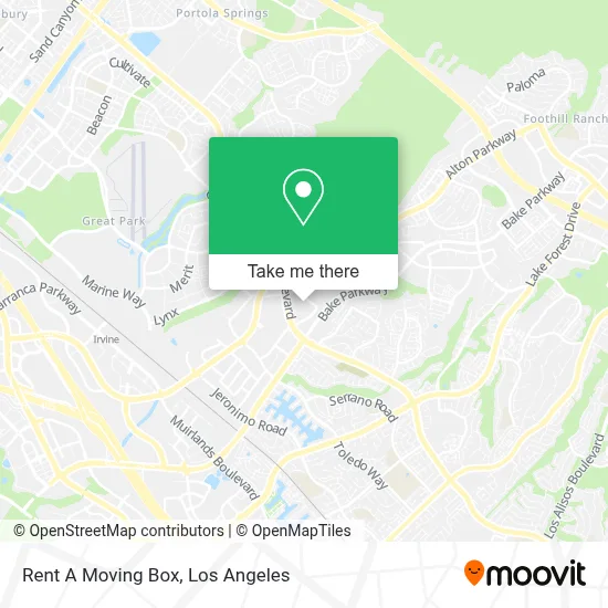 Rent A Moving Box map