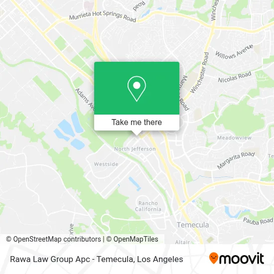 Rawa Law Group Apc - Temecula map
