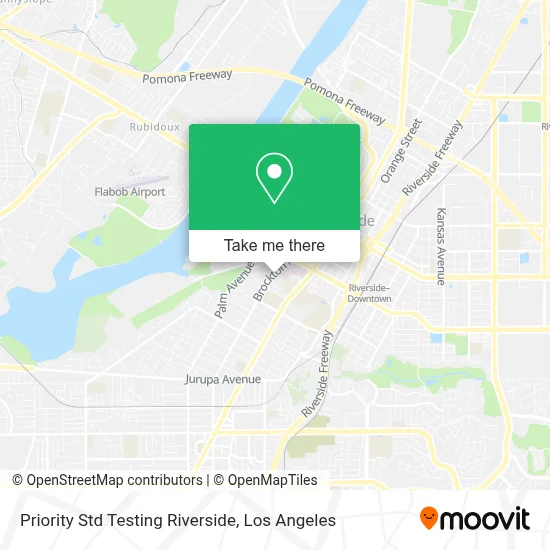 Priority Std Testing Riverside map