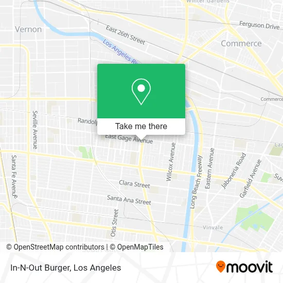 In-N-Out Burger map