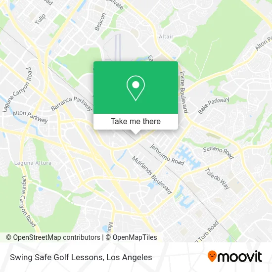Swing Safe Golf Lessons map