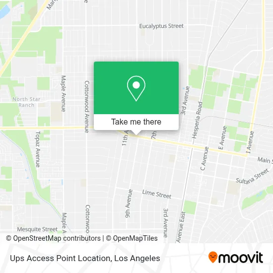 Ups Access Point Location map