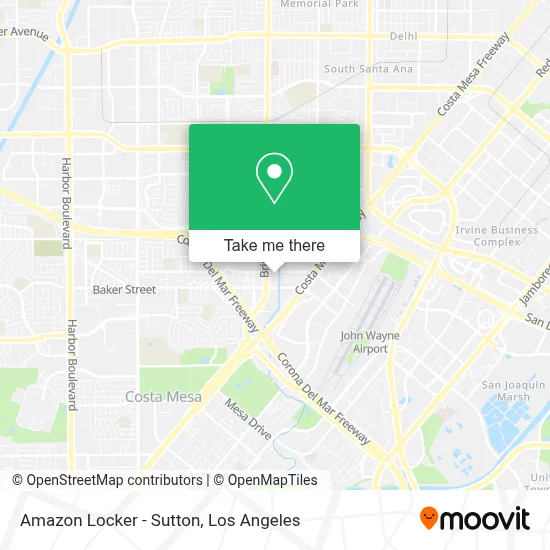 Amazon Locker - Sutton map