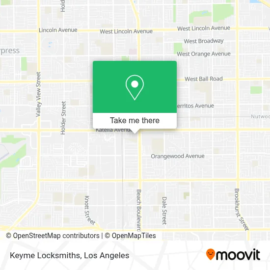 Keyme Locksmiths map