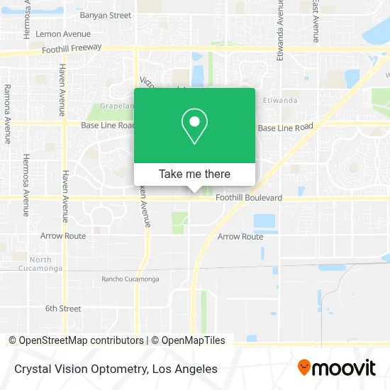 Crystal Vision Optometry map