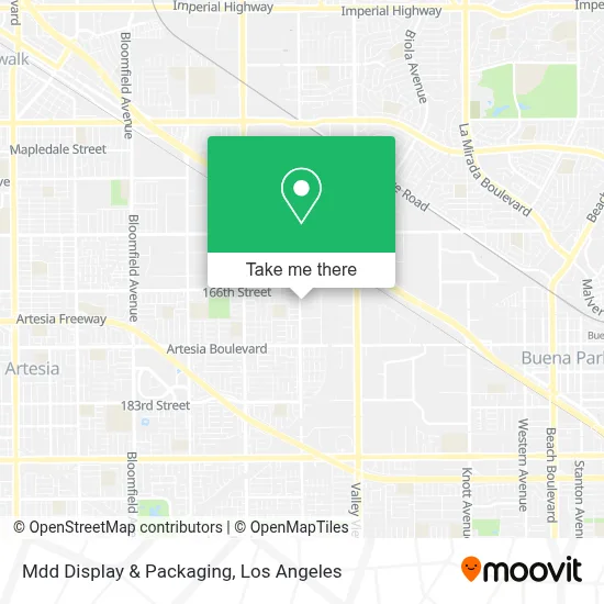 Mdd Display & Packaging map