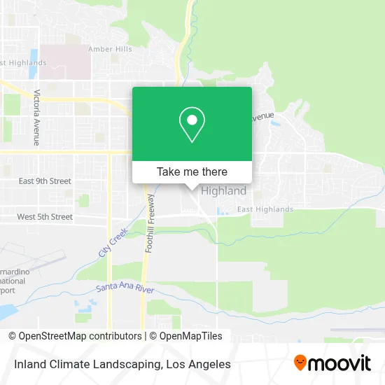 Inland Climate Landscaping map