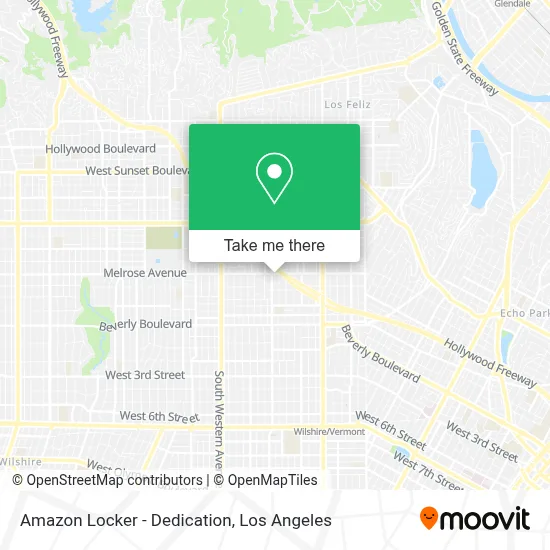 Amazon Locker - Dedication map