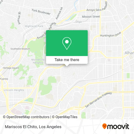 Mariscos El Chito map