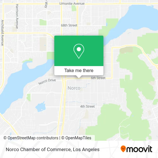 Norco Chamber of Commerce map