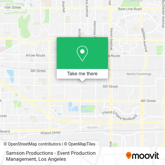 Samson Productions - Event Production Management map