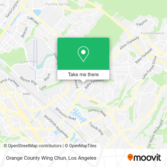 Orange County Wing Chun map
