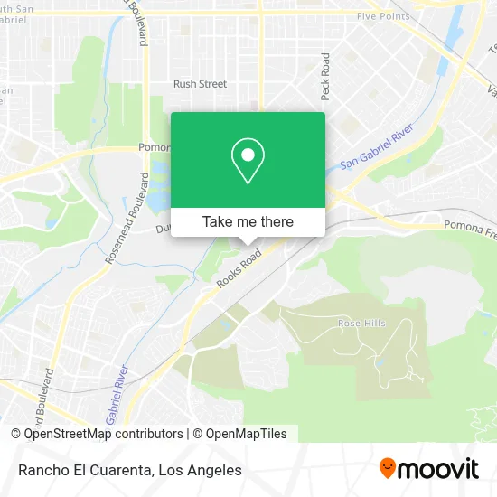 Rancho El Cuarenta map