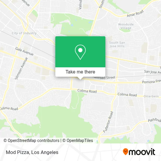 Mod Pizza map