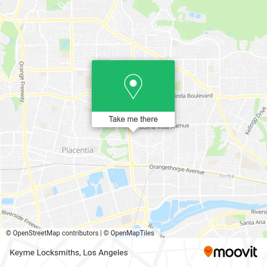Keyme Locksmiths map