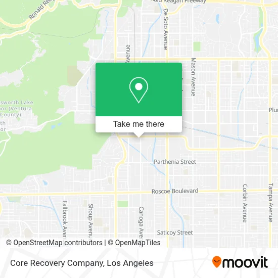 Core Recovery Company map