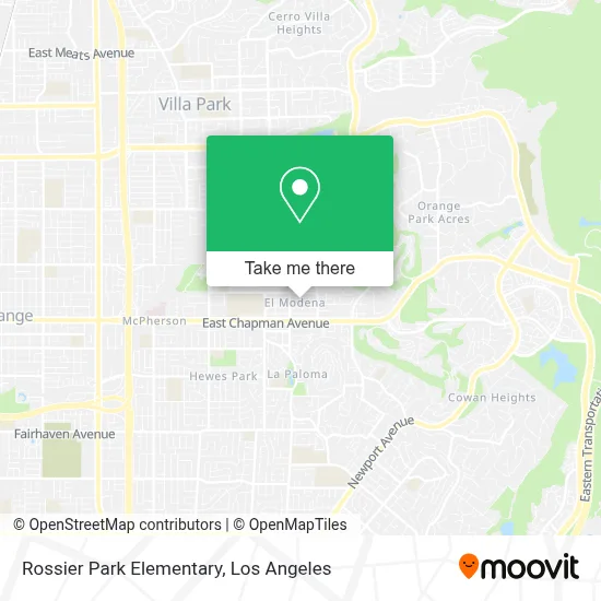 Rossier Park Elementary map