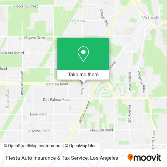 Fiesta Auto Insurance & Tax Service map