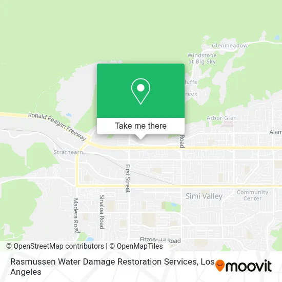 Rasmussen Water Damage Restoration Services map