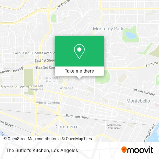 The Butler's Kitchen map