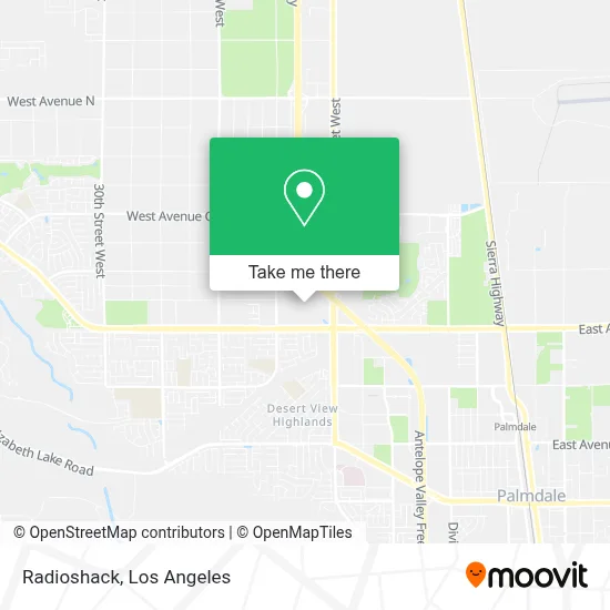 Radioshack map